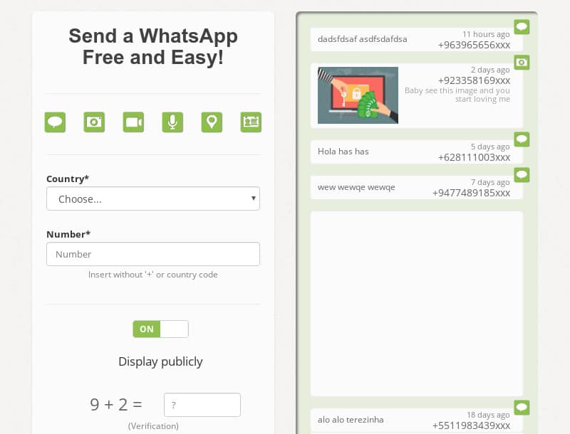 Wassaname: invia messaggi anonimi su WhatsApp